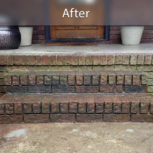 Sinking stairs repaired with PolyLevel® Lexington