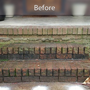 Sunken front stoop in Lexington