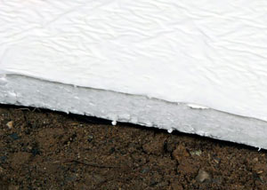Insulation installed on a crawl space floor in Harrodsburg