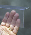 Closeup of a clear plastic covering on a Campbellsville crawl space block wall