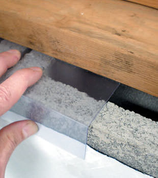 Block wall clear covering for wet crawl spaces in Campbellsville