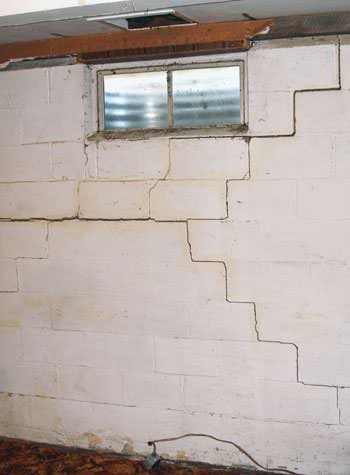 severe bowing and buckling of foundation walls in Middlesboro