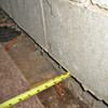 Foundation wall separating from the floor in Lebanon home