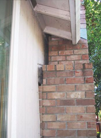 sinking, leaning chimneys that are in danger of collapse in Lebanon