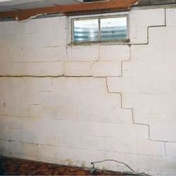 Bowing foundation walls in danger of failure in Whitley City