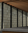 Foundation Damage repair with carbon fiber strap