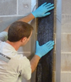 Installation of Wall Reinforcing System in Lexington, Frankfort