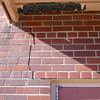A long foundation crack that begins at a doorway of a Nancy home.