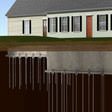 foundation push piers and helical piers