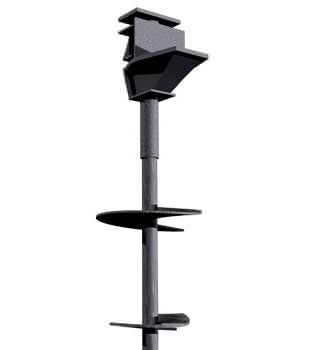 Graphic render of our foundation helical pier