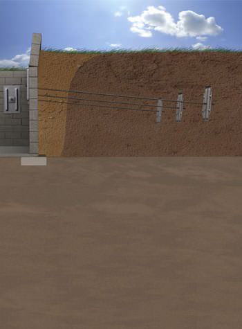 foundation wall anchor system installation diagram