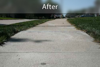 After photo of PolyLevel® concrete sidewalk repair in Lexington
