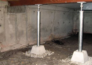 Crawl space jack post installation Waynesburg