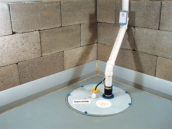 Baseboard Basement Drain Pipe System Near Lexington