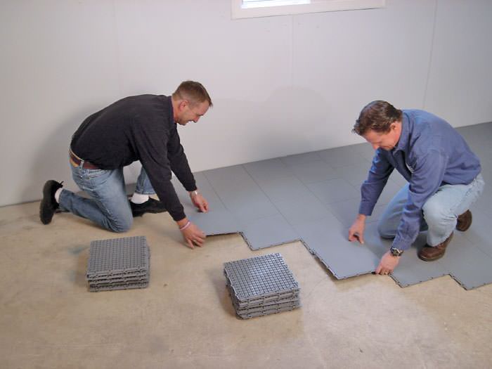 Basement Subfloor Matting Options in Louisville, Lexington, Frankfort