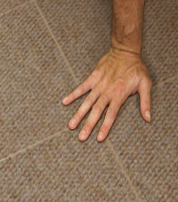 Carpeted Floor Tiles installed in Berea, Kentucky