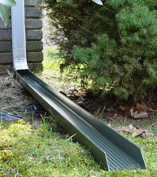 Gutter downspout extension installed in Pine Knot