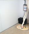 basement wall product and vapor barrier for Georgetown wet basements