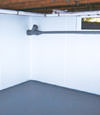 Georgetown, KY wet basement wall covering that tucks into a perimeter drainage system