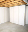 Fiberglass insulated basement wall system in Versailles, KY